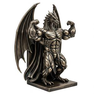 Bodybuilder Dragon Collectible – Power & Fantasy 3D Print