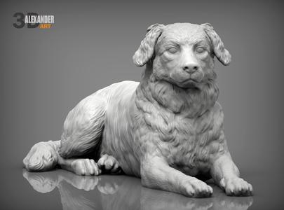 Australian shepherd 3D print model