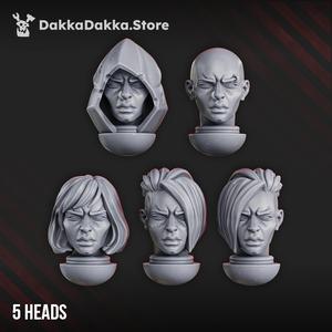 Unholy Space Coven Additional Heads Set