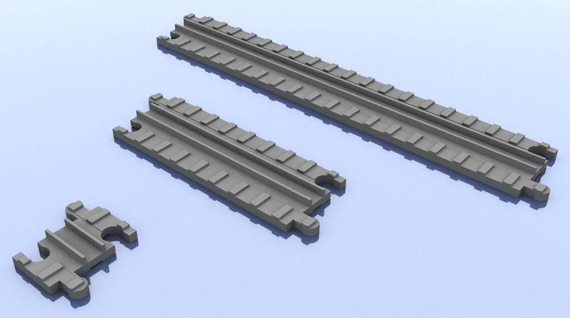 Micro Machines - Train Track Replacement - Straights   