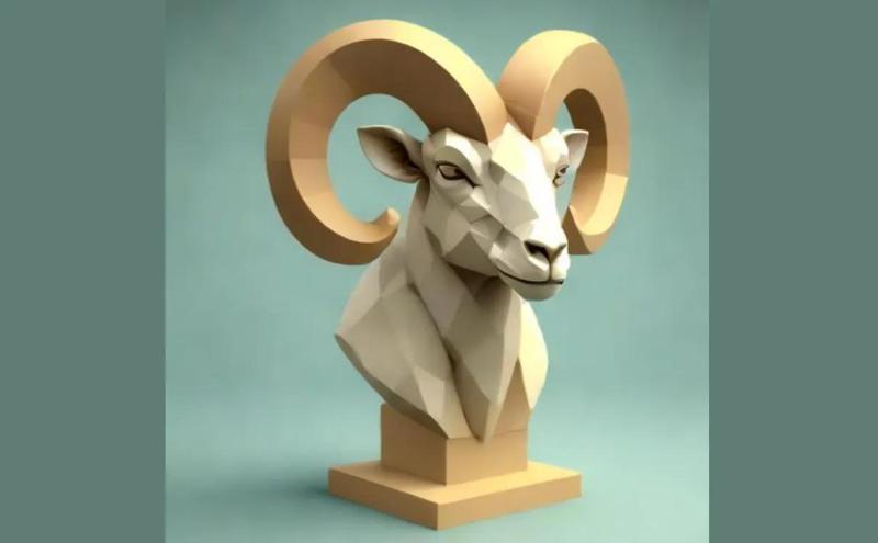 Lowpoly Zodiac - Aries (Ram)   