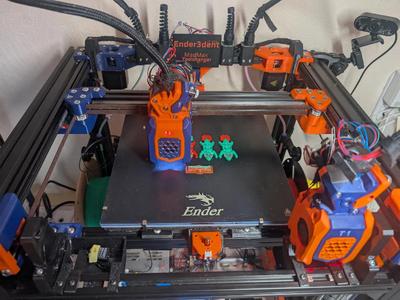 Trident Toolchanger Docks for Anthead on Crossbar.   