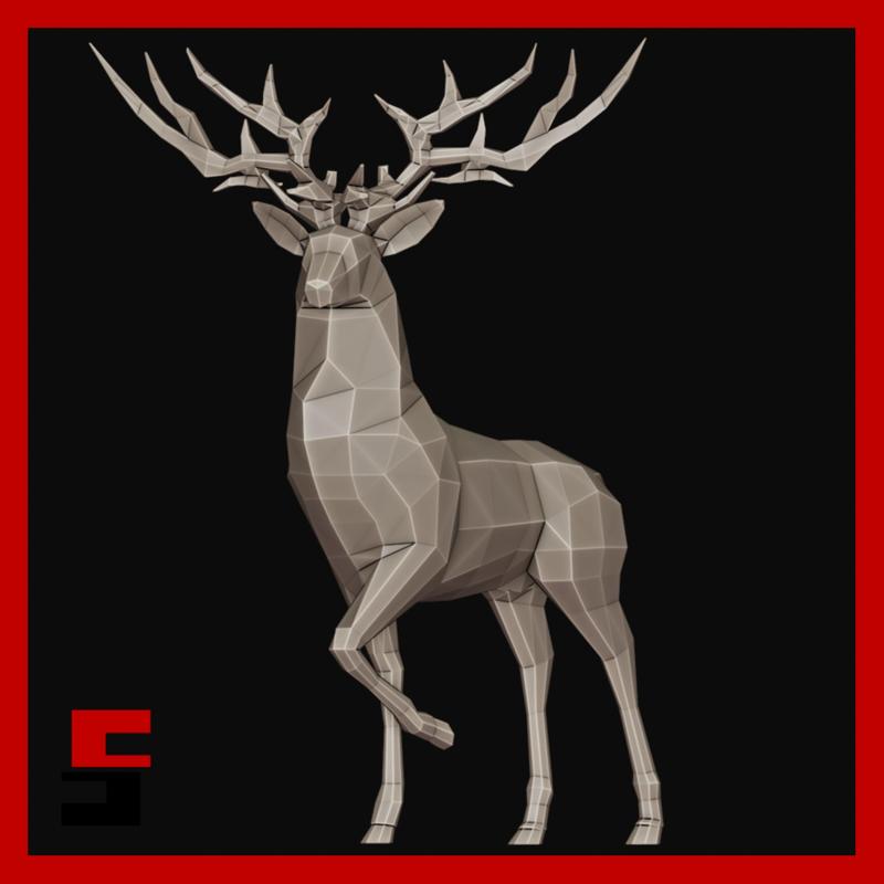 Low Poly Deer