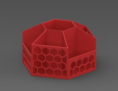 Desktop organizer for cosmetics and more