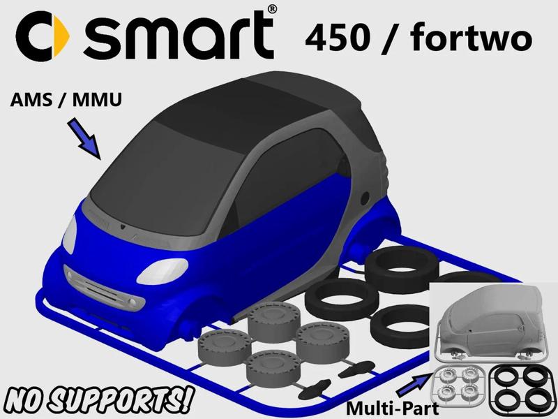 Smart 450 / ForTwo Kit Card (1:24 scale)   