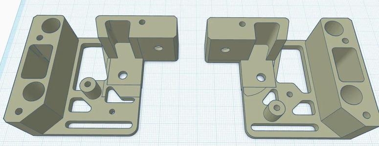 Zero-cut x-axis mounts for Duender   