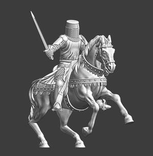 Medieval English Knight - Mounted
