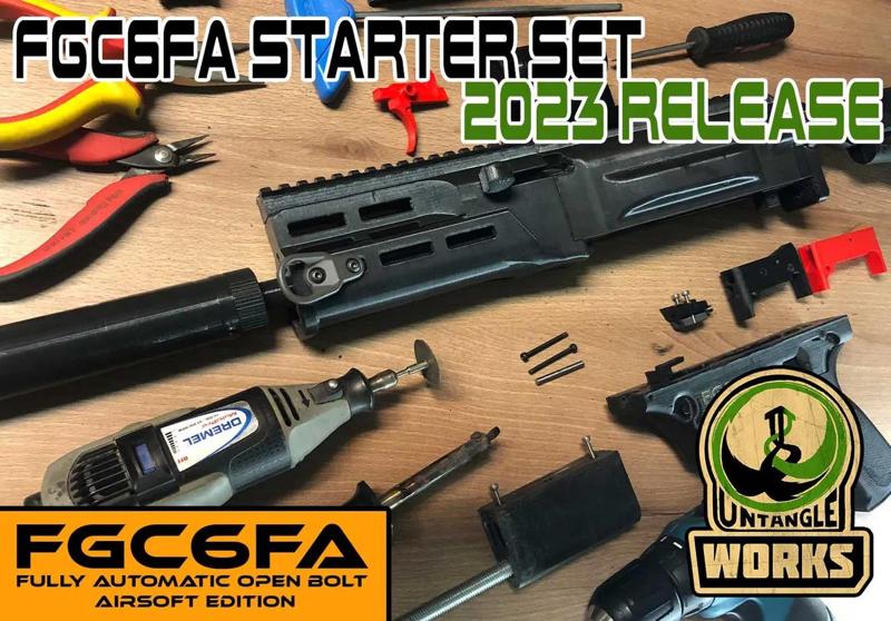 FGC-6FA MKI/MKII full auto / semi auto open bolt starter kit  GBB airsoft FGC-9 replica   
