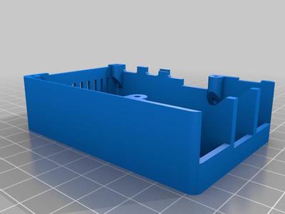 Raspberry Pi 4 case top with air vents (30mm fan)