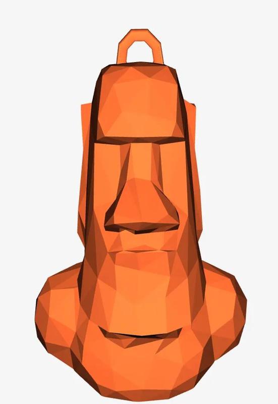 Mini moai keychain   