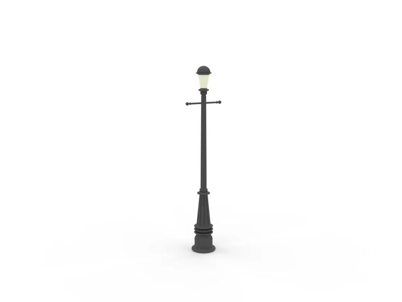 Scale Decorative Lamp Post - V4   
