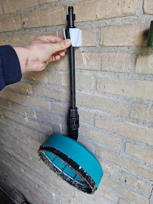 high pressure patio cleaning brush hanger   