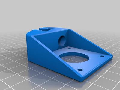 Modified Nema 17 - 2020 angled mounting bracket