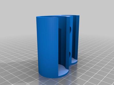 Flashlight Holder (w/ Spare Battery) - Mount for Table/Bedside