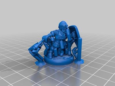 Dwarven Paladin with Support