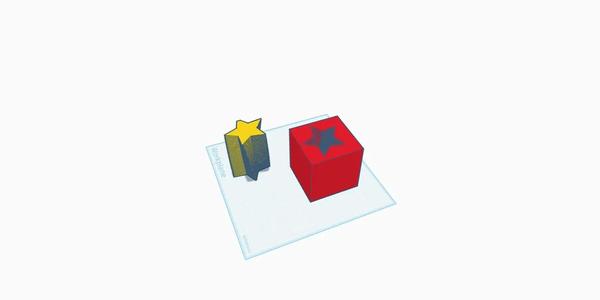 twisty star and cube pass through   