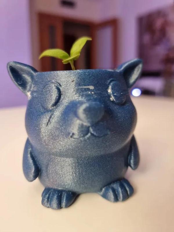 Cute Plant Pot Figurine   