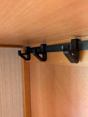 Sturdy hook with rail mount   