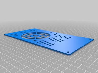 Controler box bottom with 80mm fan for Anycubic Mega Zero and 2.0 