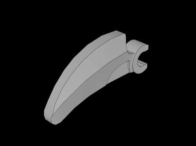 Lego Compatible (16770.dat) Claw Wide with Clip   