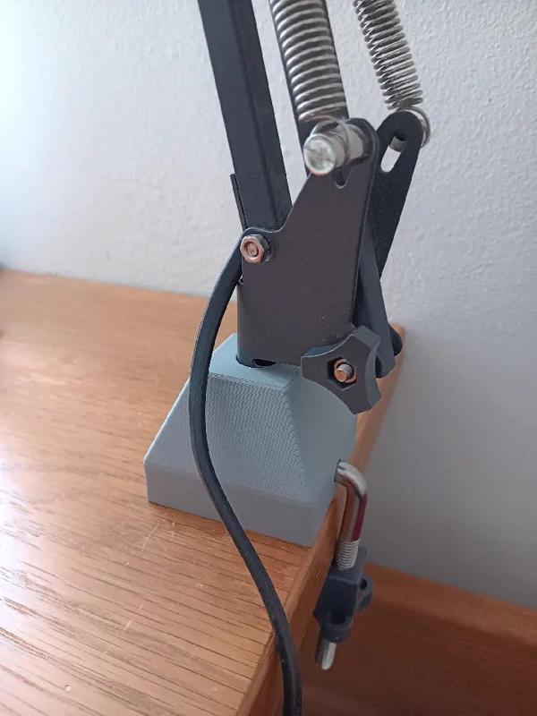 Ikea TERTIAL improved lamp foot/base replacement   