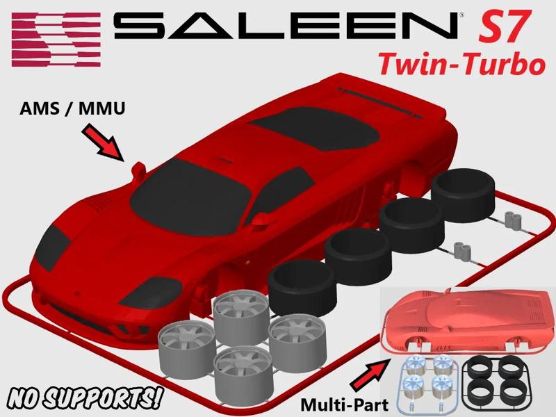 Saleen S7 Twin Turbo Kit Card (1:24 scale)   