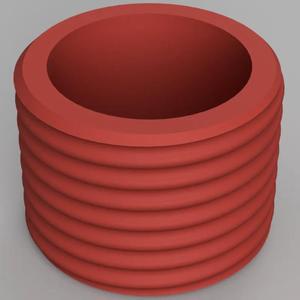 NATO 40mm gas mask male to male adapter   