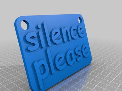 silence please 