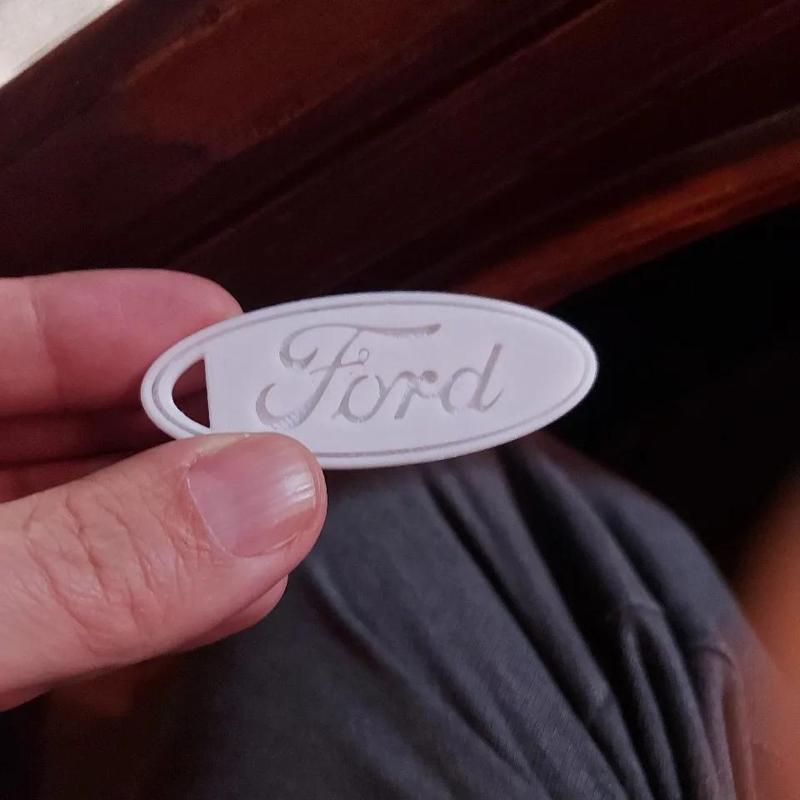 double-sided ford keychain   