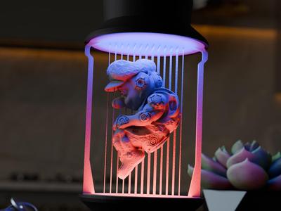 Cyber Super Mario - String Lamp