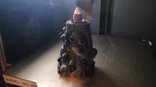 Bearded Skull Back Flow Incense Cone Holder BOO