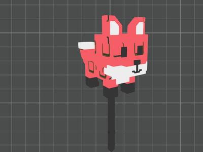 [cake topper] roblox - grow a garden - fox