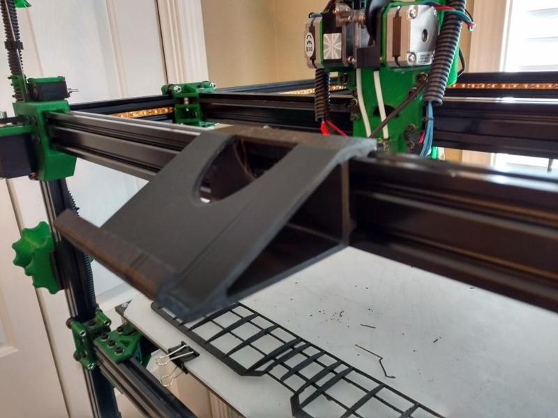 Tablet Mount for 20x40 V-Slot 3D Printer - clip on