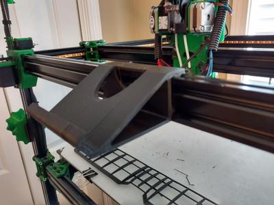 Tablet Mount for 20x40 V-Slot 3D Printer - clip on