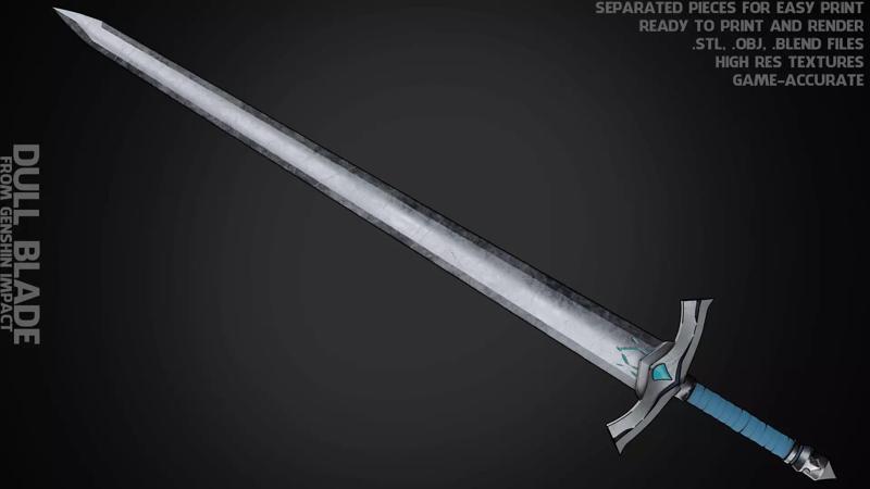 Genshin Impact Dull Blade for Cosplay