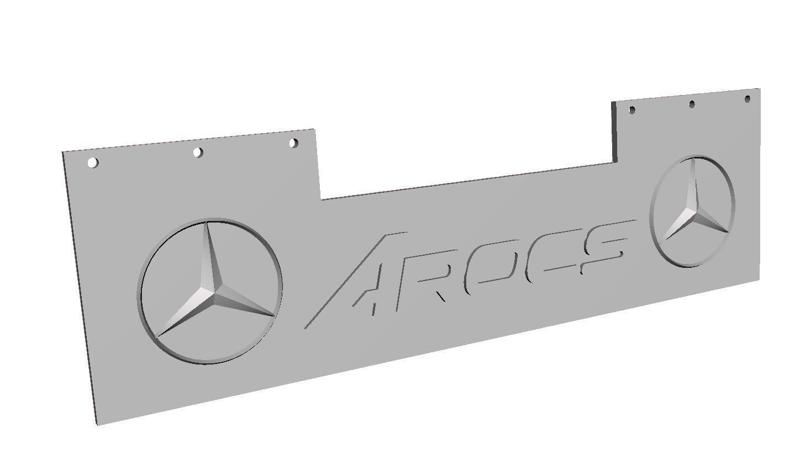 TAMIYA MUDFLAP MERSEDES-BENZ AROCS REAR LONG