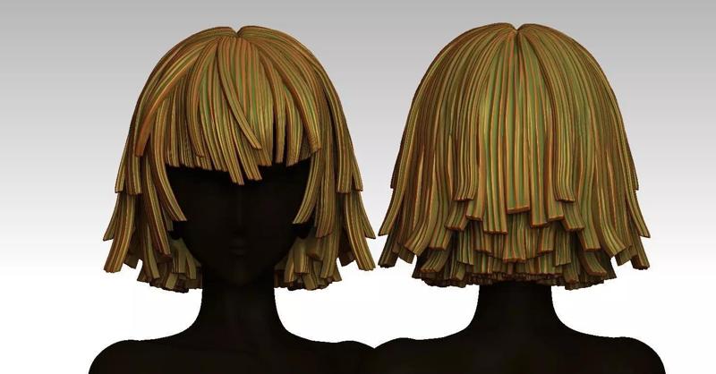 3D Hairstyles for girl V82