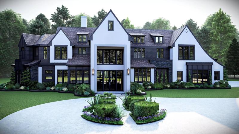 Modern Farm House Number 4 - Stl -Dae file - 3d model Only