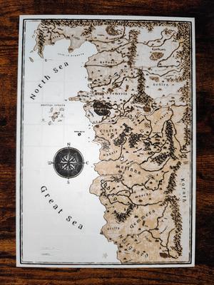 Hueforge ,The Witcher map , map continent