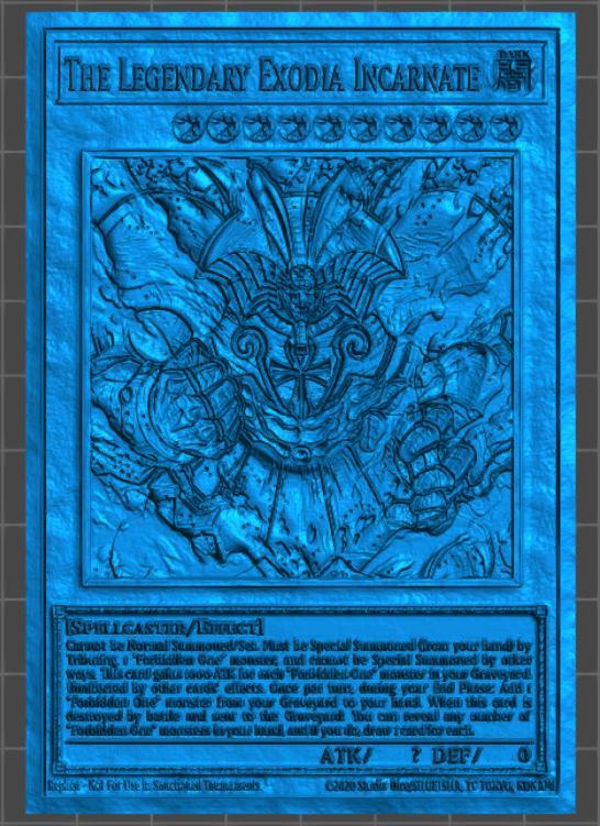 The Legendary Exodia Incarnate Lithophane from Yu-Ghi-Oh