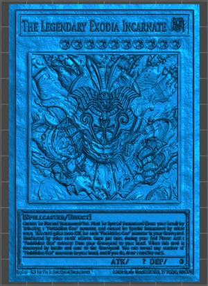 The Legendary Exodia Incarnate Lithophane from Yu-Ghi-Oh