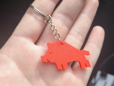 Wild Boar Keychain WKDzik