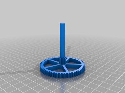 Thicker rimmed Gear Wheel Seconds for  3D printed mechanical Clock with Anchor Escapement