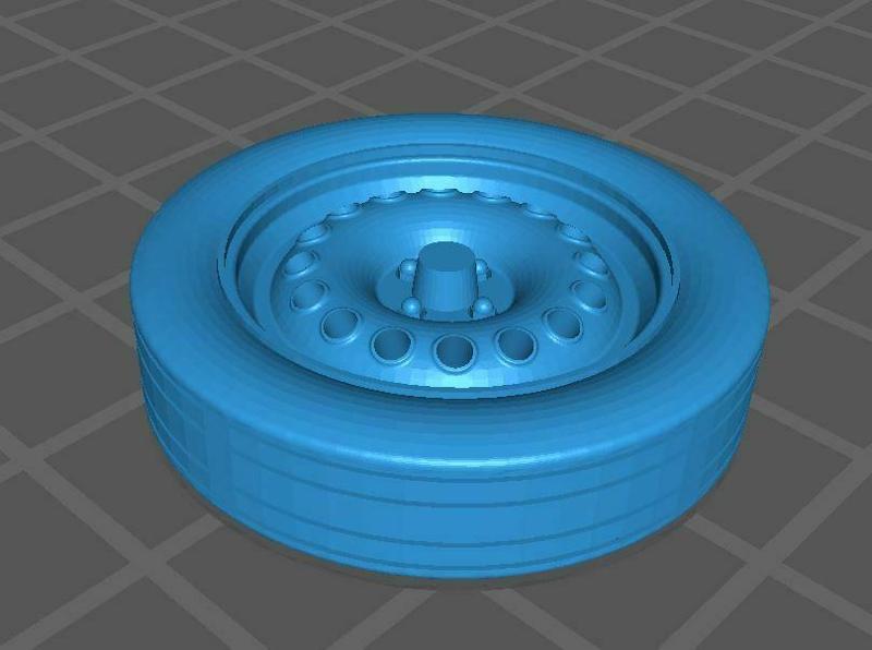 1/18 Alfa Romeo 1750 Rim and Tire