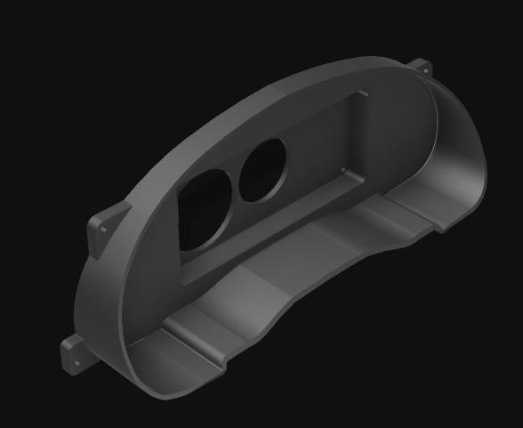 SN95 Mustang Holley 6.86 Pro Dash Mount (1994–2004)