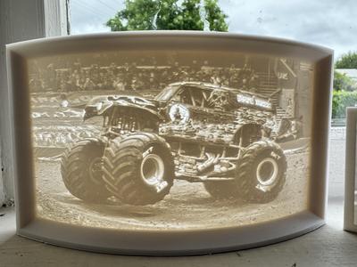 Grave Digger Monster Jam Truck Lithophane