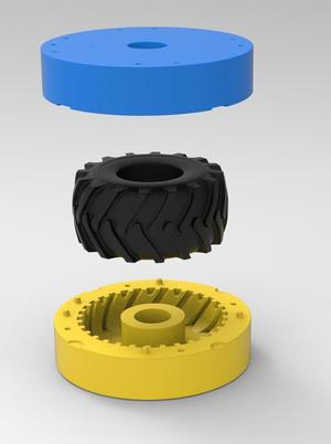 Mold for diecast Timberjack tire Scale 1 to 10 and 1 to 14 and 1 to 25