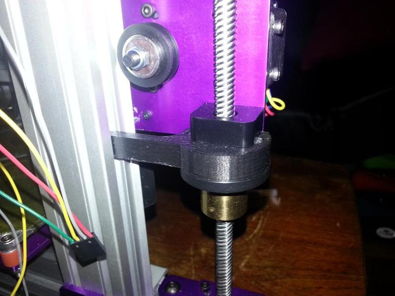 Ord Bot Hadron Z lift arm replacement for use with RobotDigg anti-backlash nut
