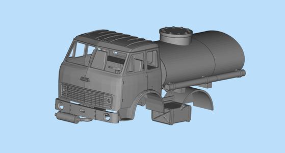 MAZ 500 Soviet Truck Body Car 3D print STL model