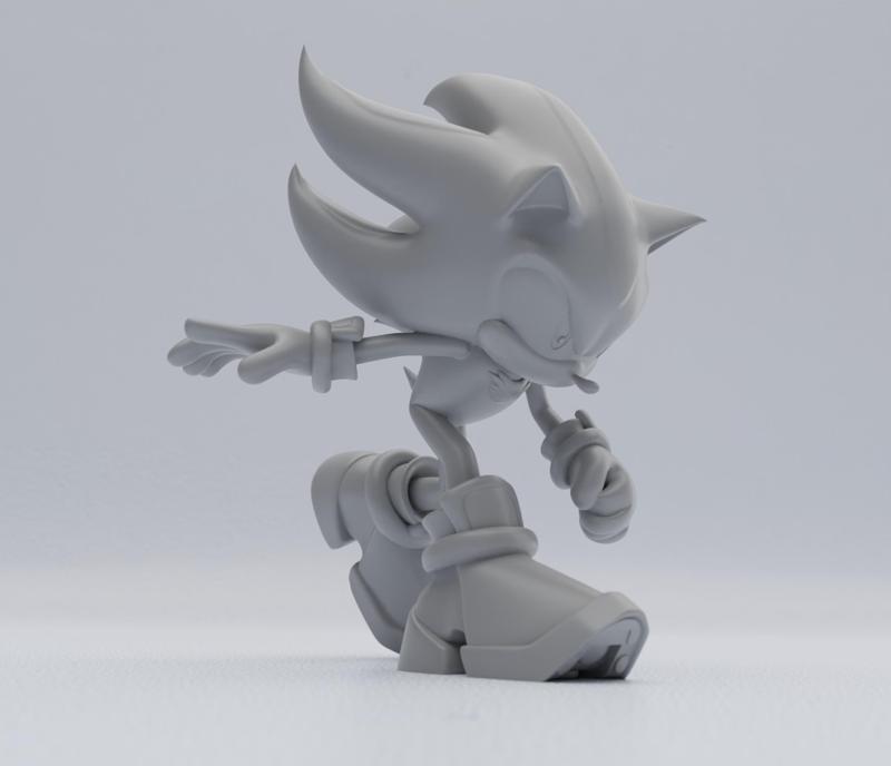 Shadow the Hedgehog 3D print